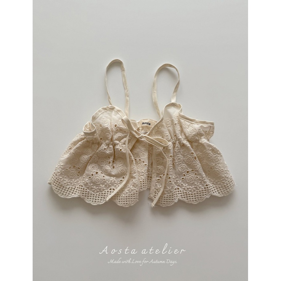 🇰🇷韓國童裝｜2025秋款🍂AOSTA緹花綁帶背心-規格圖11