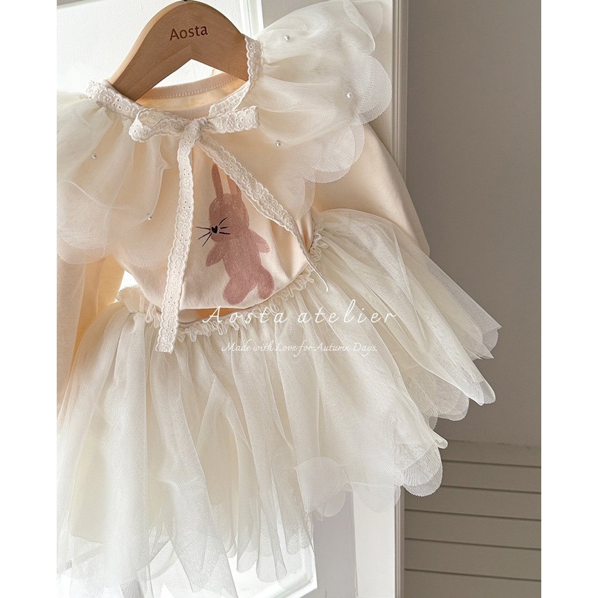 🇰🇷韓國童裝｜2025秋款🍂AOSTA百搭紗質披肩-細節圖2