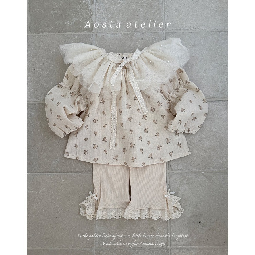 🇰🇷韓國童裝｜2025秋款🍂AOSTA百搭紗質披肩-細節圖3