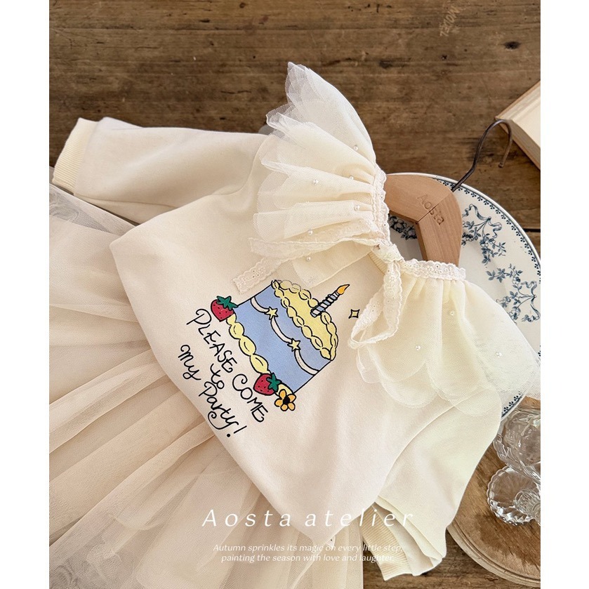 🇰🇷韓國童裝｜2025秋款🍂AOSTA百搭紗質披肩-細節圖6