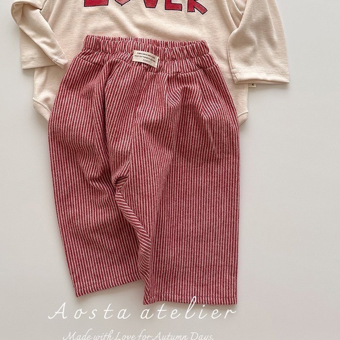 🇰🇷韓國童裝｜2025秋款🍂AOSTA路易斯休閒褲-規格圖11