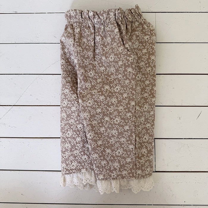 🇰🇷韓國童裝｜2025秋款🍂AOSTA碎花直筒褲-規格圖11