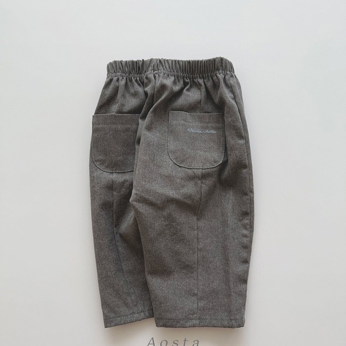 🇰🇷韓國童裝｜2025秋款🍂AOSTA棉質直筒褲-規格圖11