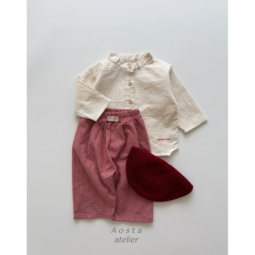 🇰🇷韓國童裝｜2025秋款🍂AOSTA極簡襯衫上衣-細節圖4