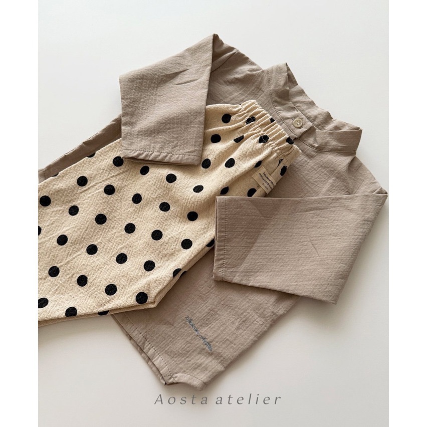 🇰🇷韓國童裝｜2025秋款🍂AOSTA極簡襯衫上衣-細節圖9