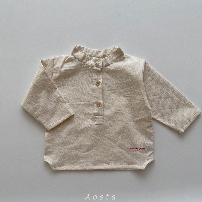 🇰🇷韓國童裝｜2025秋款🍂AOSTA極簡襯衫上衣-規格圖11