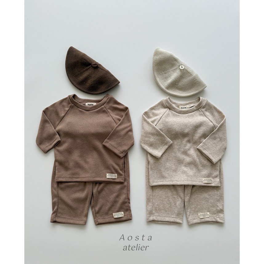 🇰🇷韓國童裝｜2025秋款🍂AOSTA羅紋直筒褲-細節圖8