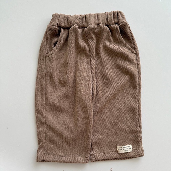 🇰🇷韓國童裝｜2025秋款🍂AOSTA羅紋直筒褲-規格圖8