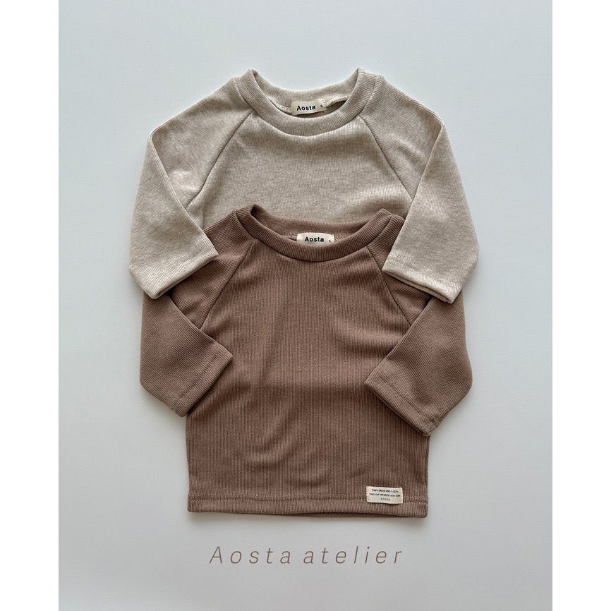 🇰🇷韓國童裝｜2025秋款🍂AOSTA羅紋上衣-細節圖3