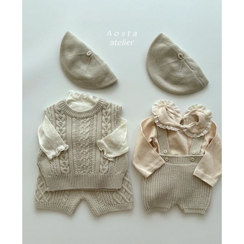 🇰🇷韓國童裝｜2025秋款🍂AOSTA美麗諾羊毛木耳捲邊高領保暖內搭上衣-細節圖3