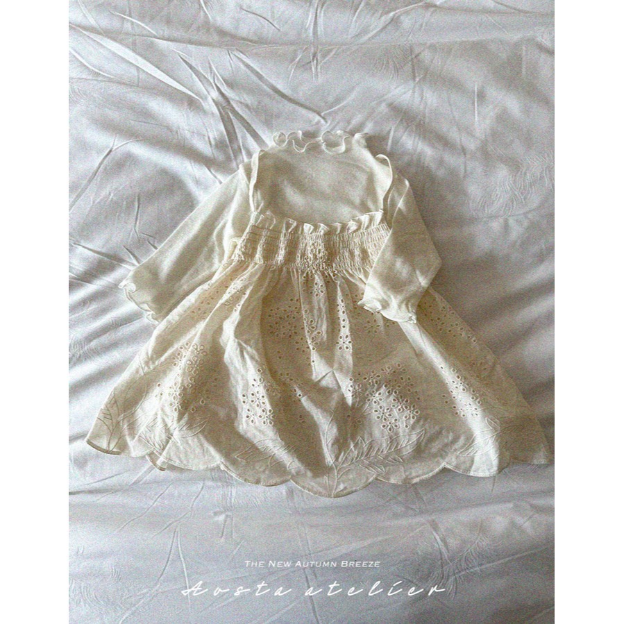 🇰🇷韓國童裝｜2025秋款🍂AOSTA美麗諾羊毛木耳捲邊高領保暖內搭上衣-細節圖4