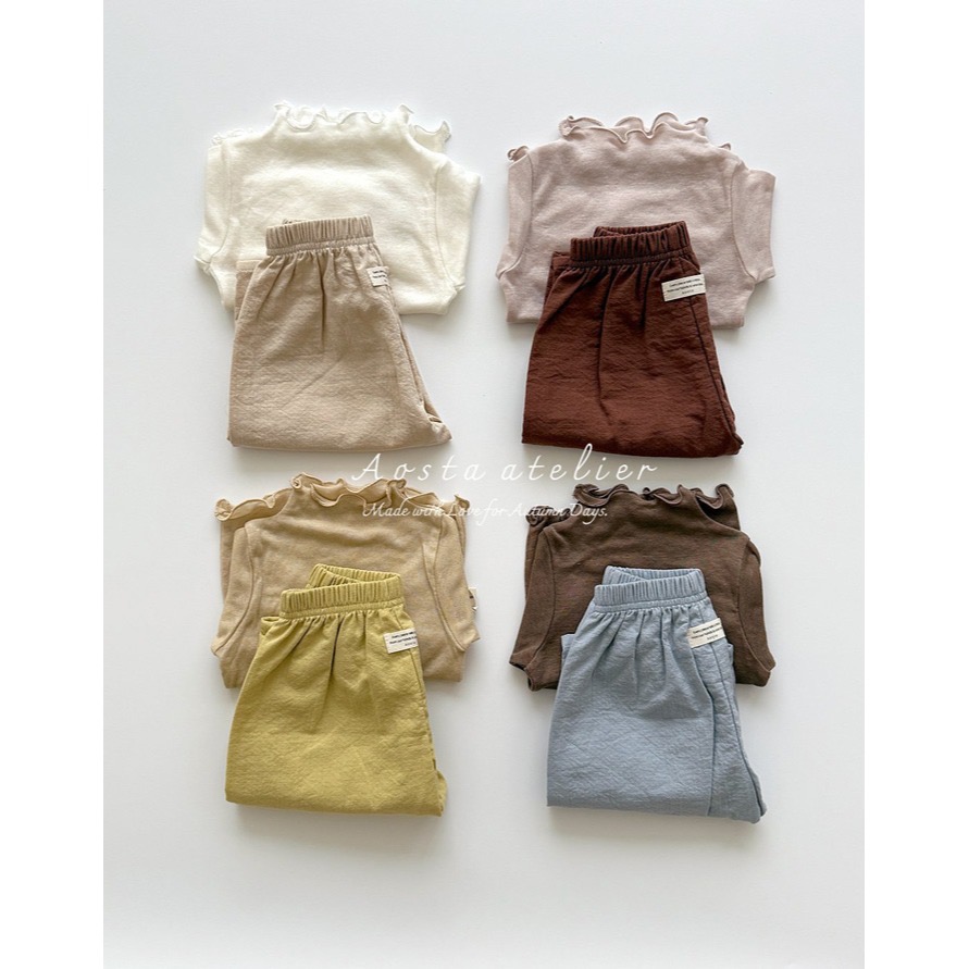 🇰🇷韓國童裝｜2025秋款🍂AOSTA美麗諾羊毛木耳捲邊高領保暖內搭上衣-細節圖6