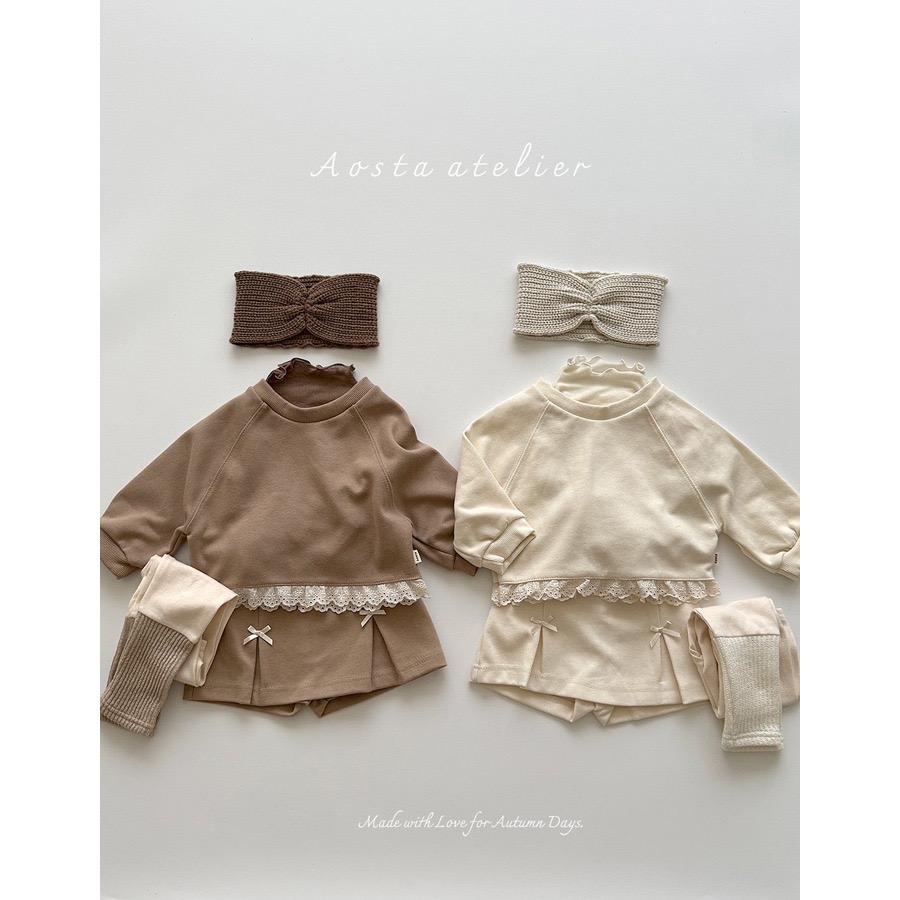 🇰🇷韓國童裝｜2025秋款🍂AOSTA美麗諾羊毛木耳捲邊高領保暖內搭上衣-細節圖9