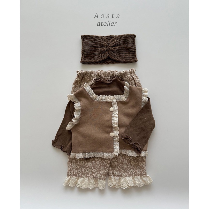 🇰🇷韓國童裝｜2025秋款🍂AOSTA美麗諾羊毛木耳捲邊高領保暖內搭上衣-細節圖10