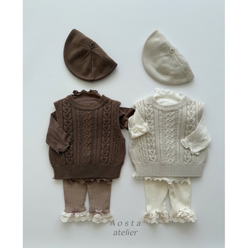🇰🇷韓國童裝｜2025秋款🍂AOSTA美麗諾羊毛木耳捲邊高領保暖內搭上衣-細節圖11
