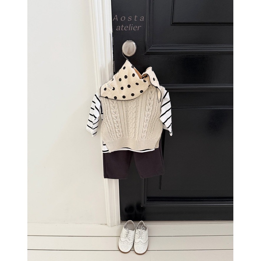 🇰🇷韓國童裝｜2025秋款🍂AOSTA柔軟純棉細條紋上衣-細節圖11