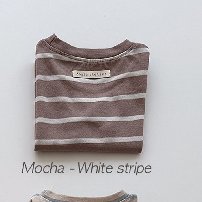 摩卡棕+白色條紋