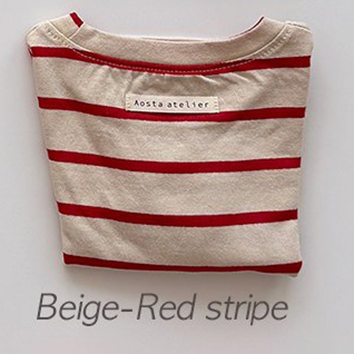 淺褐色底+紅色條紋