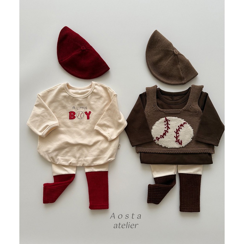 🇰🇷韓國童裝｜2025秋款🍂AOSTA羅紋T-shirt-細節圖2