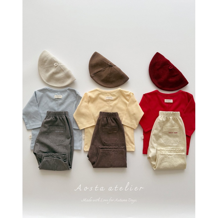 🇰🇷韓國童裝｜2025秋款🍂AOSTA羅紋T-shirt-細節圖6