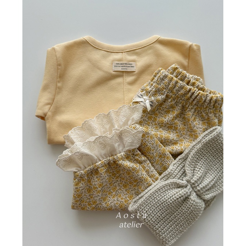 🇰🇷韓國童裝｜2025秋款🍂AOSTA羅紋T-shirt-細節圖7