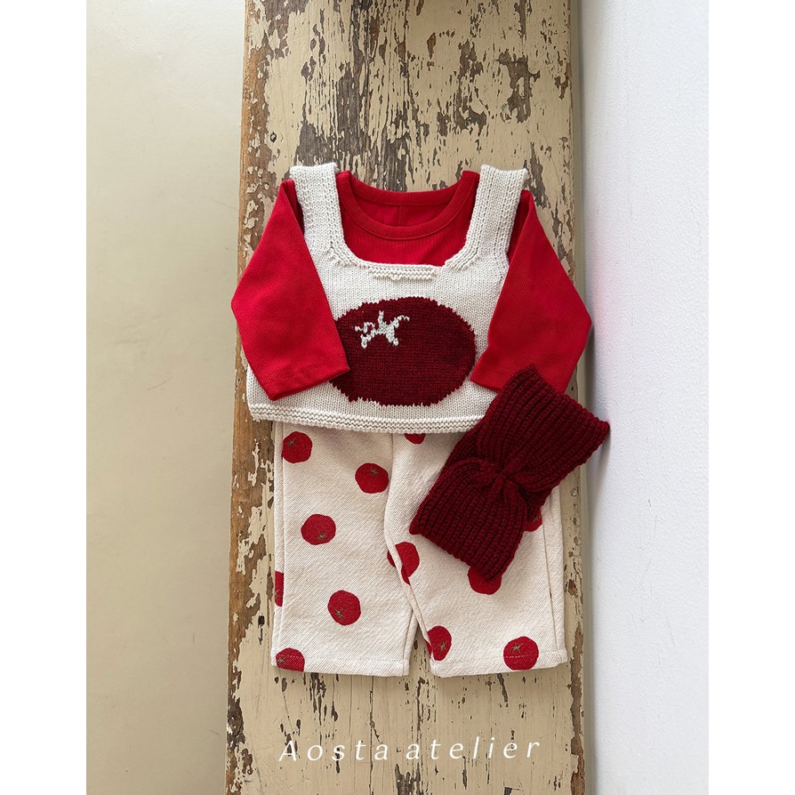 🇰🇷韓國童裝｜2025秋款🍂AOSTA羅紋T-shirt-細節圖8