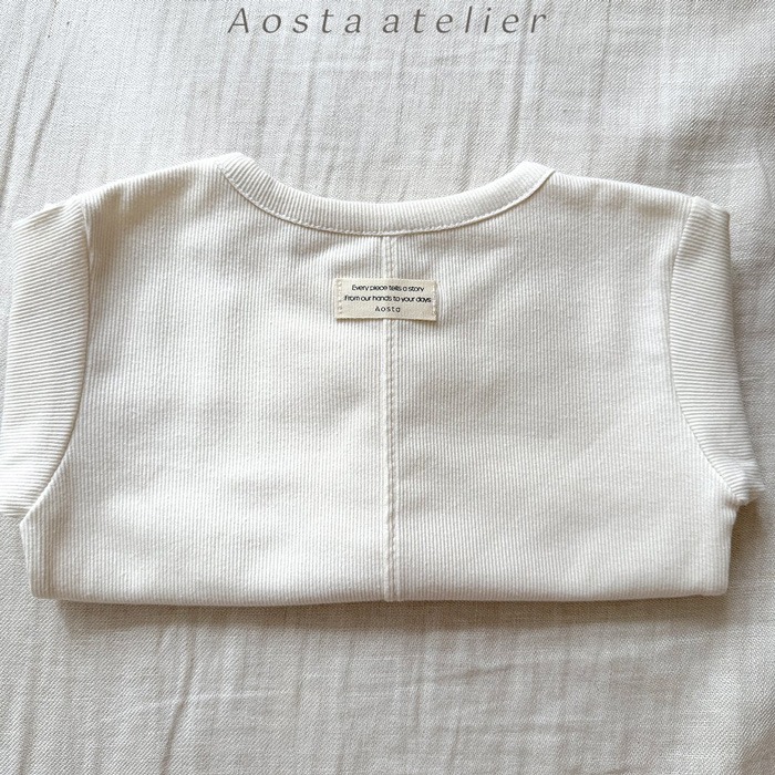 🇰🇷韓國童裝｜2025秋款🍂AOSTA羅紋T-shirt-規格圖11