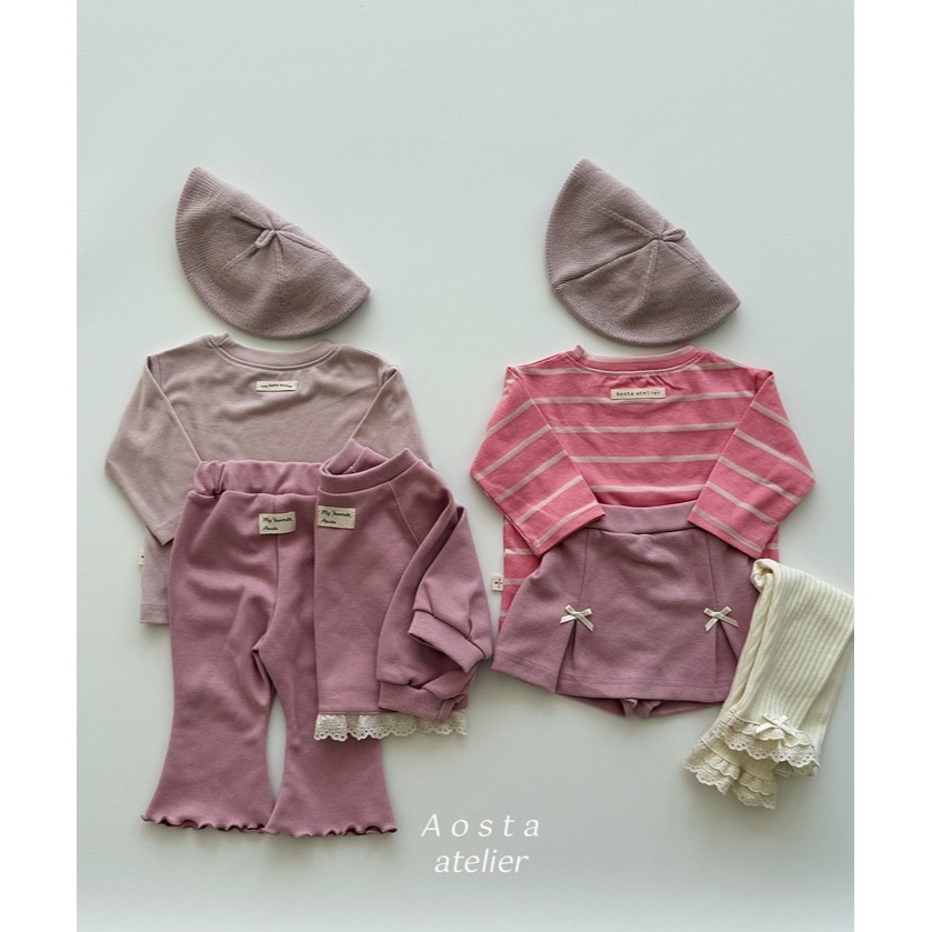 🇰🇷韓國童裝｜2025秋款🍂AOSTA素色棉質上衣-細節圖3