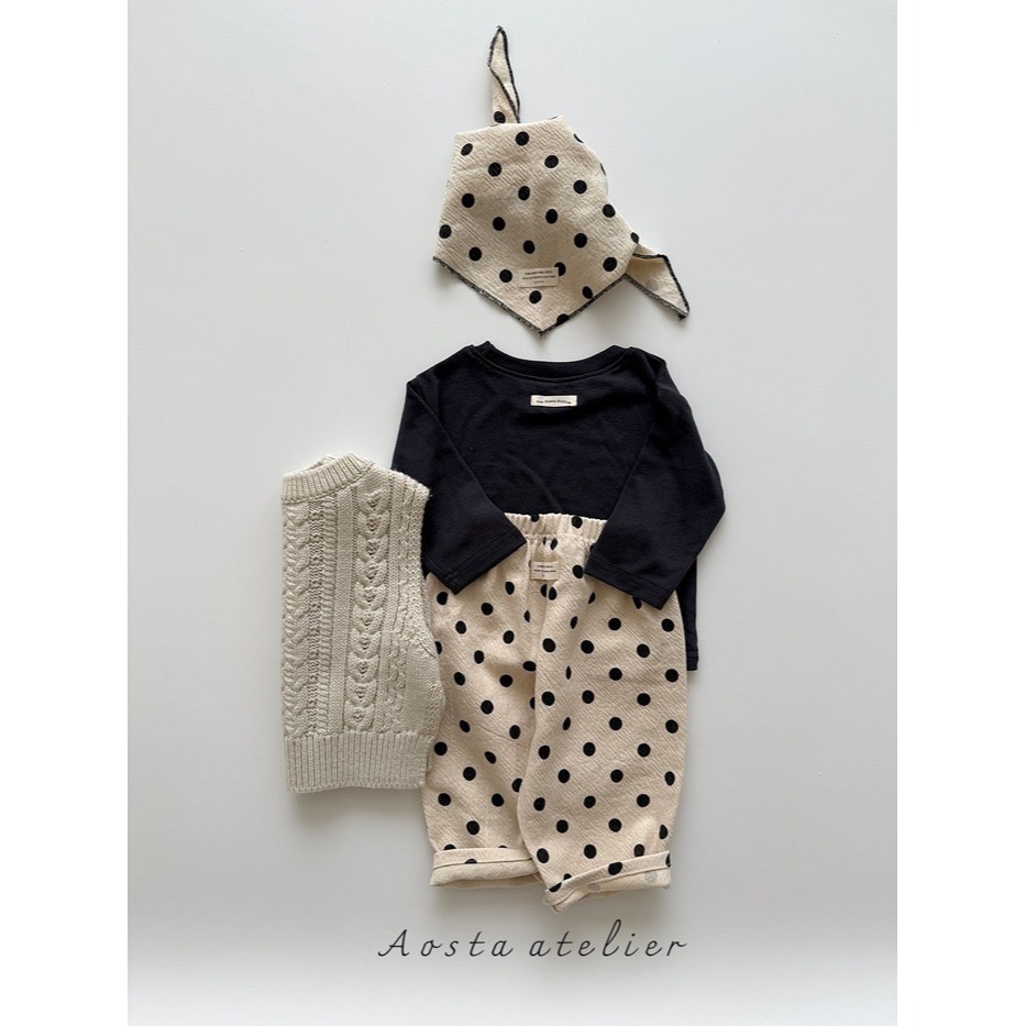 🇰🇷韓國童裝｜2025秋款🍂AOSTA素色棉質上衣-細節圖7