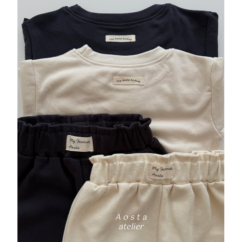 🇰🇷韓國童裝｜2025秋款🍂AOSTA素色棉質上衣-細節圖8