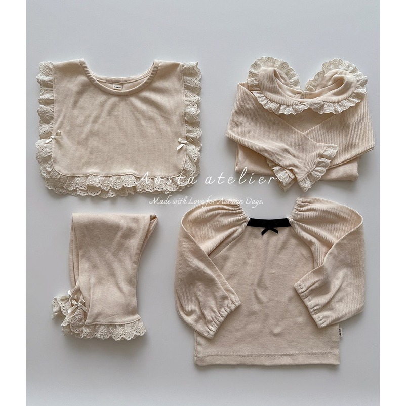 🇰🇷韓國童裝｜2025秋款🍂AOSTA精緻蕾絲背心-細節圖2