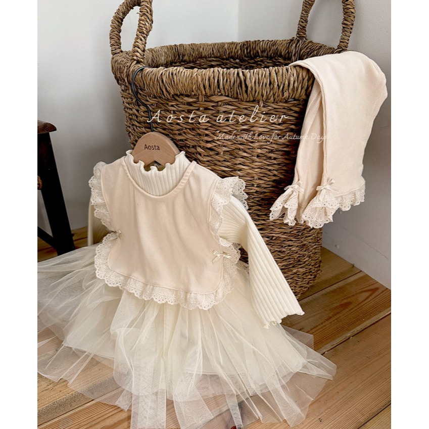 🇰🇷韓國童裝｜2025秋款🍂AOSTA精緻蕾絲背心-細節圖3