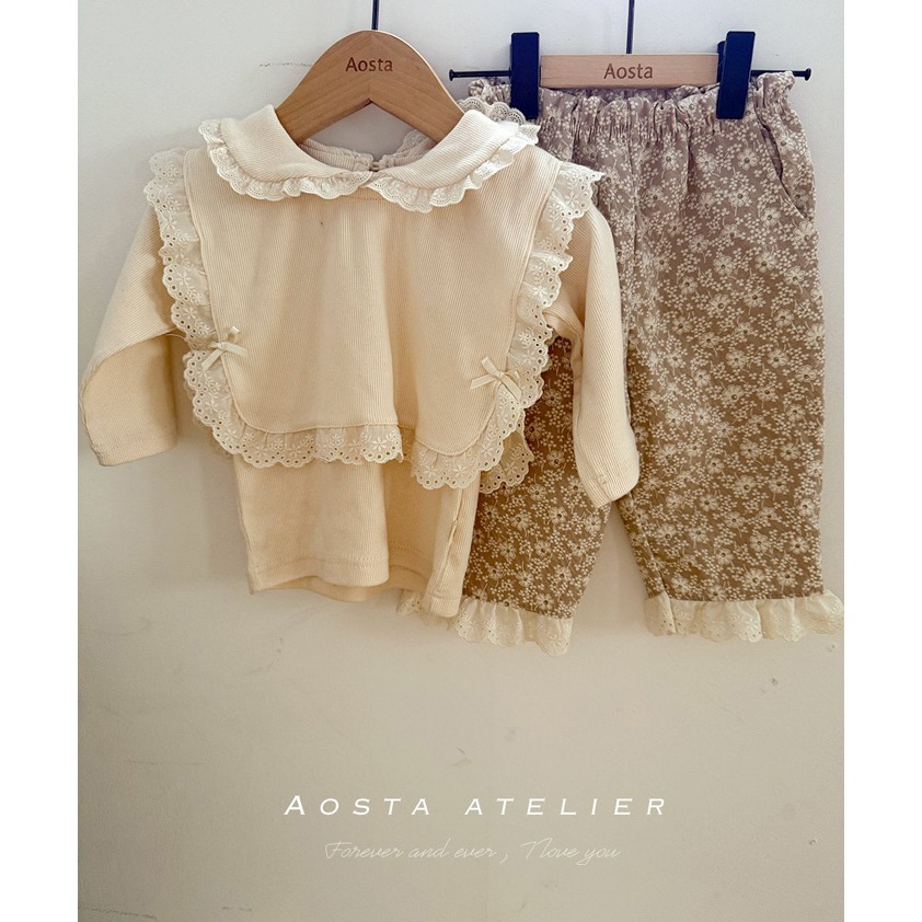 🇰🇷韓國童裝｜2025秋款🍂AOSTA精緻蕾絲背心-細節圖4