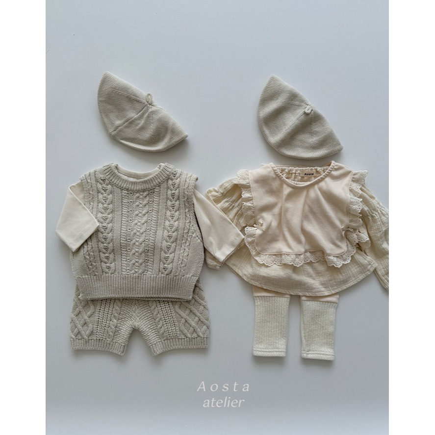 🇰🇷韓國童裝｜2025秋款🍂AOSTA精緻蕾絲背心-細節圖5