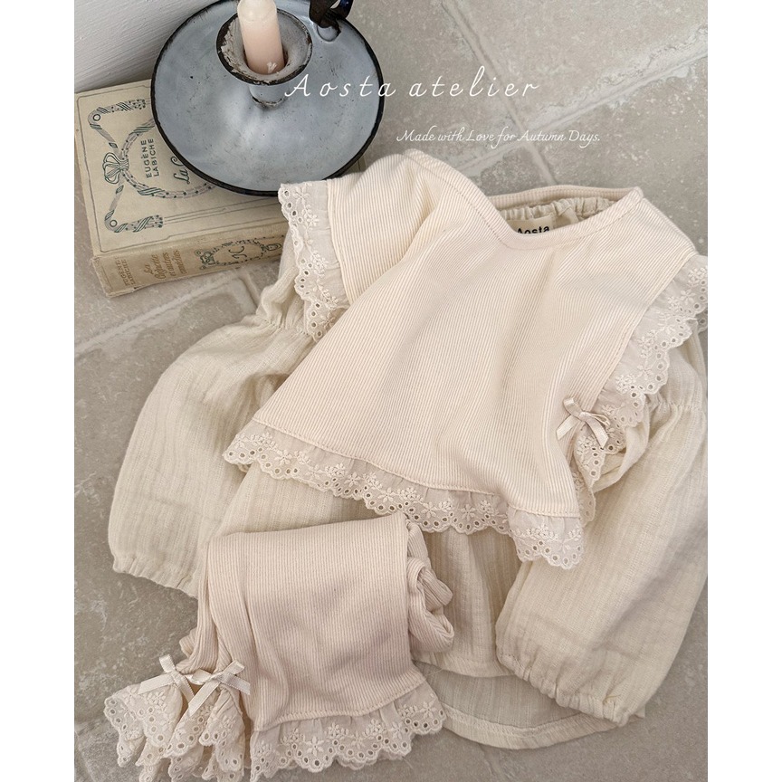 🇰🇷韓國童裝｜2025秋款🍂AOSTA精緻蕾絲背心-細節圖6