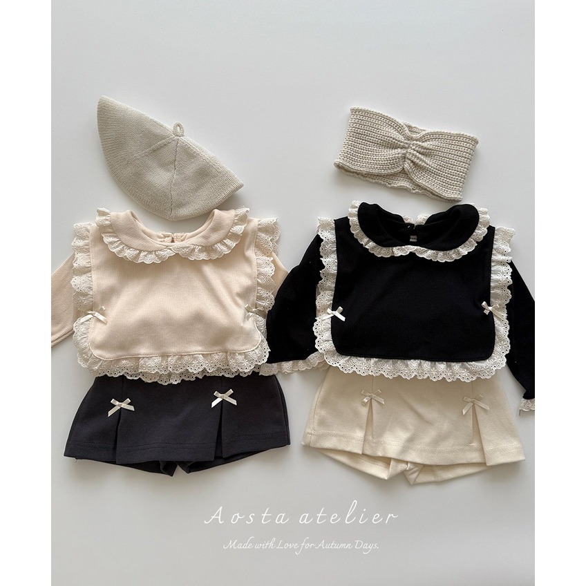 🇰🇷韓國童裝｜2025秋款🍂AOSTA精緻蕾絲背心-細節圖8