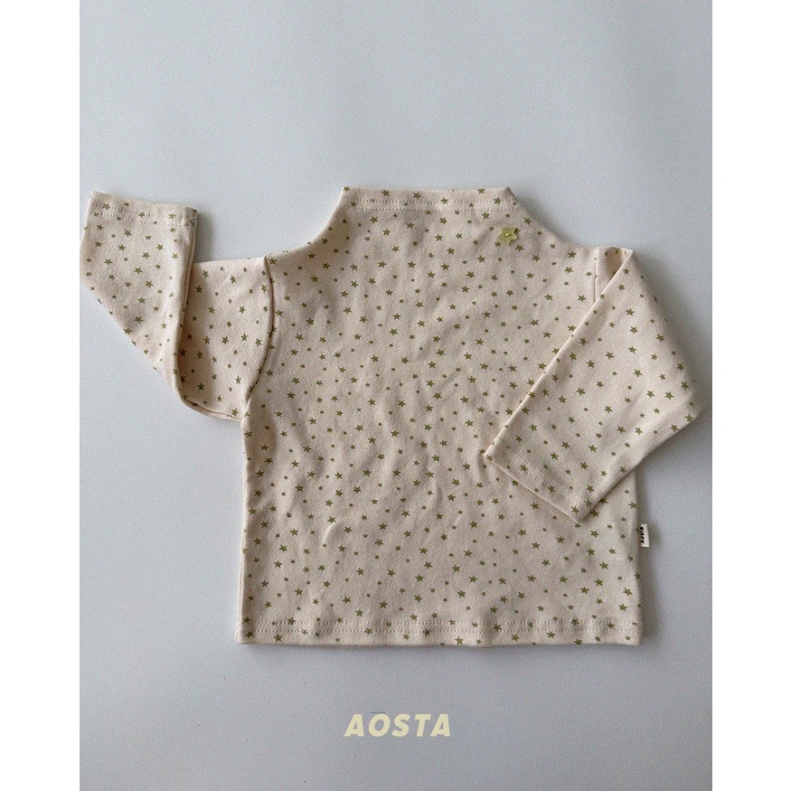 🇰🇷韓國童裝｜2026秋款🍂AOSTA星星印花高領上衣-規格圖10
