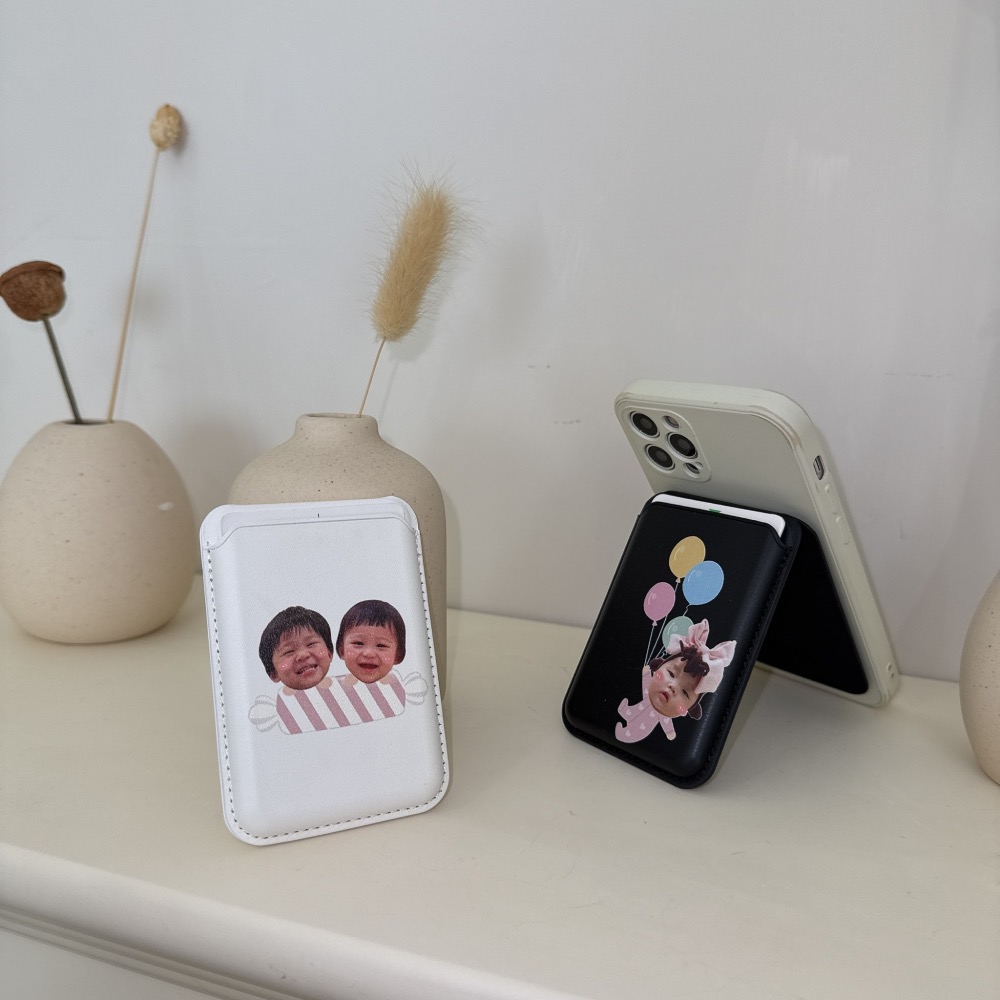 ⚠️8/28晚上九點結單⚠️寶寶客製化｜皮革磁吸卡夾-細節圖3