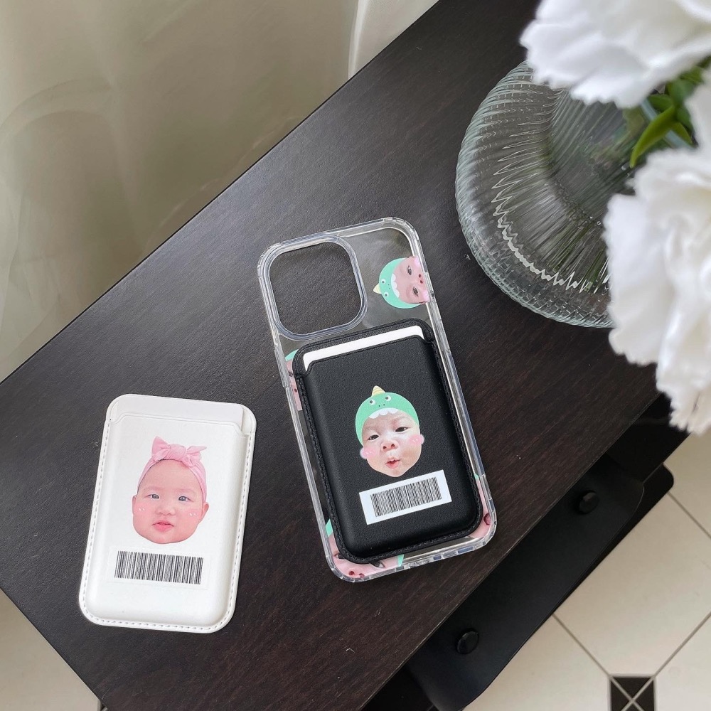 ⚠️8/28晚上九點結單⚠️寶寶客製化｜皮革磁吸卡夾-細節圖4