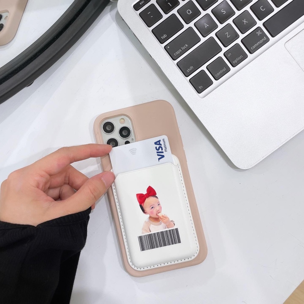 ⚠️8/28晚上九點結單⚠️寶寶客製化｜皮革磁吸卡夾-細節圖5