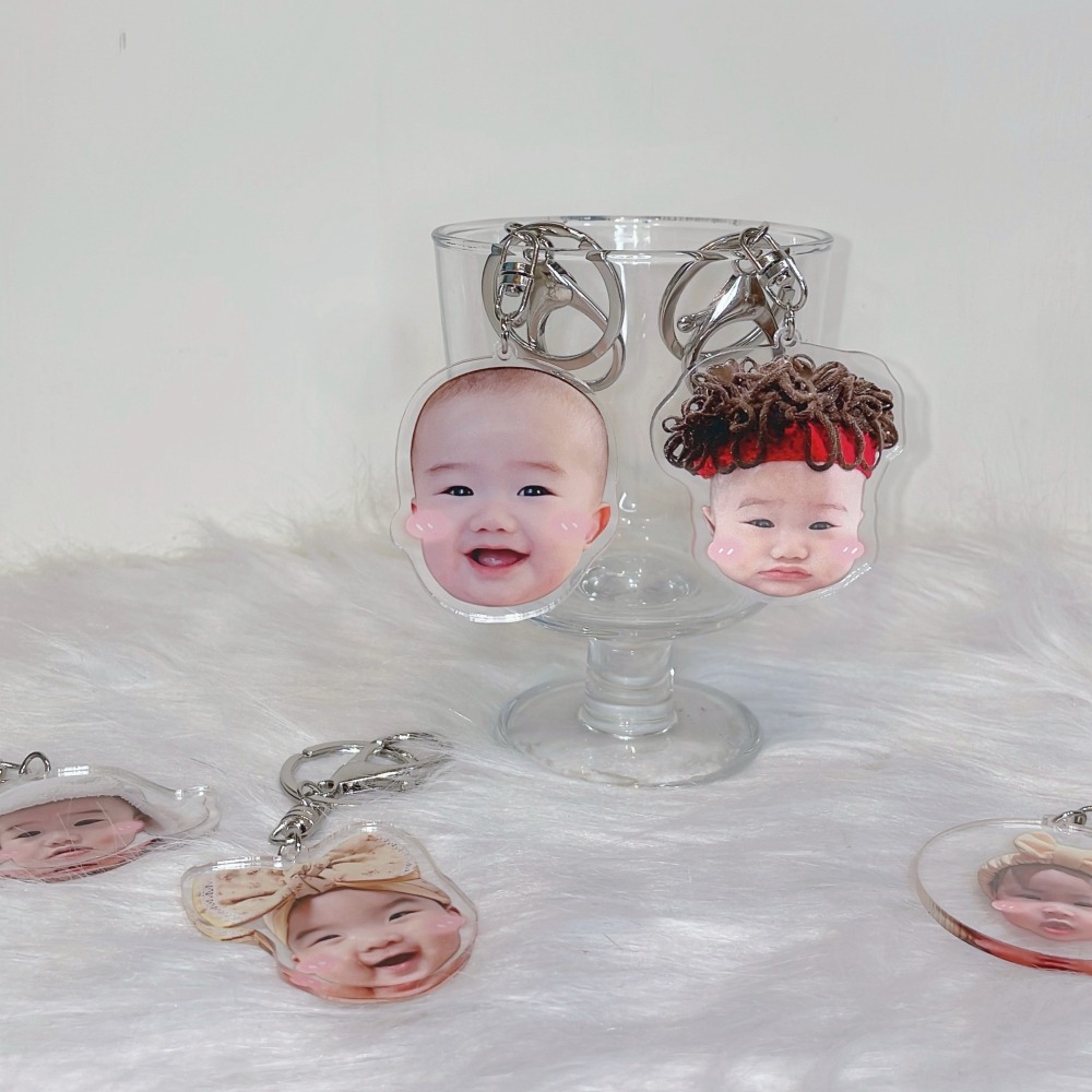 ⚠️8/28晚上九點結單⚠️寶寶客製化｜壓克力鑰匙圈(鑰匙圈一組同款2入)-細節圖4