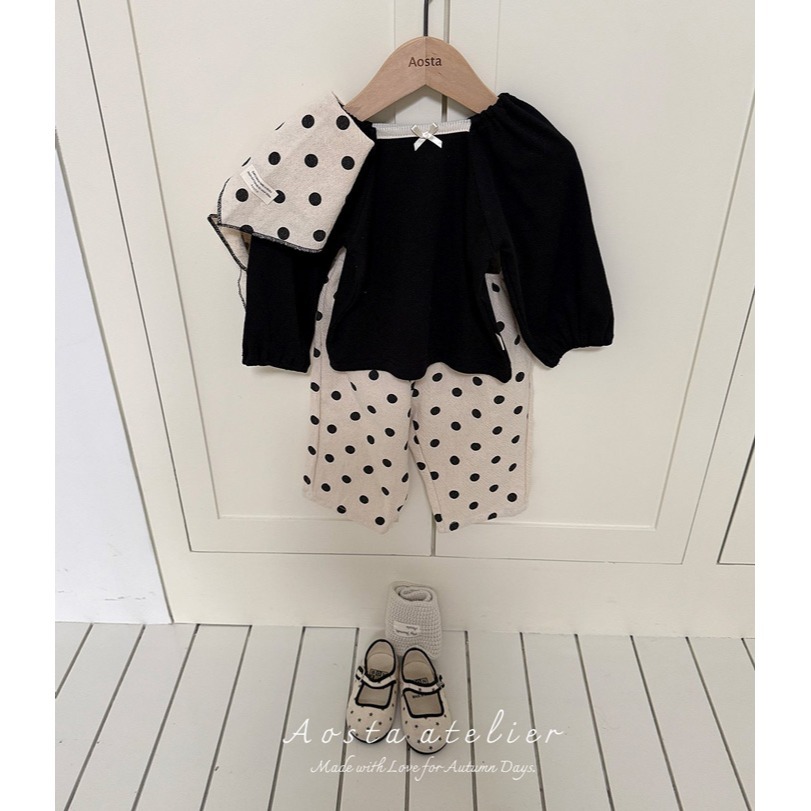 🇰🇷韓國童裝｜2025秋款🍂AOSTA方領泡泡袖上衣-細節圖7