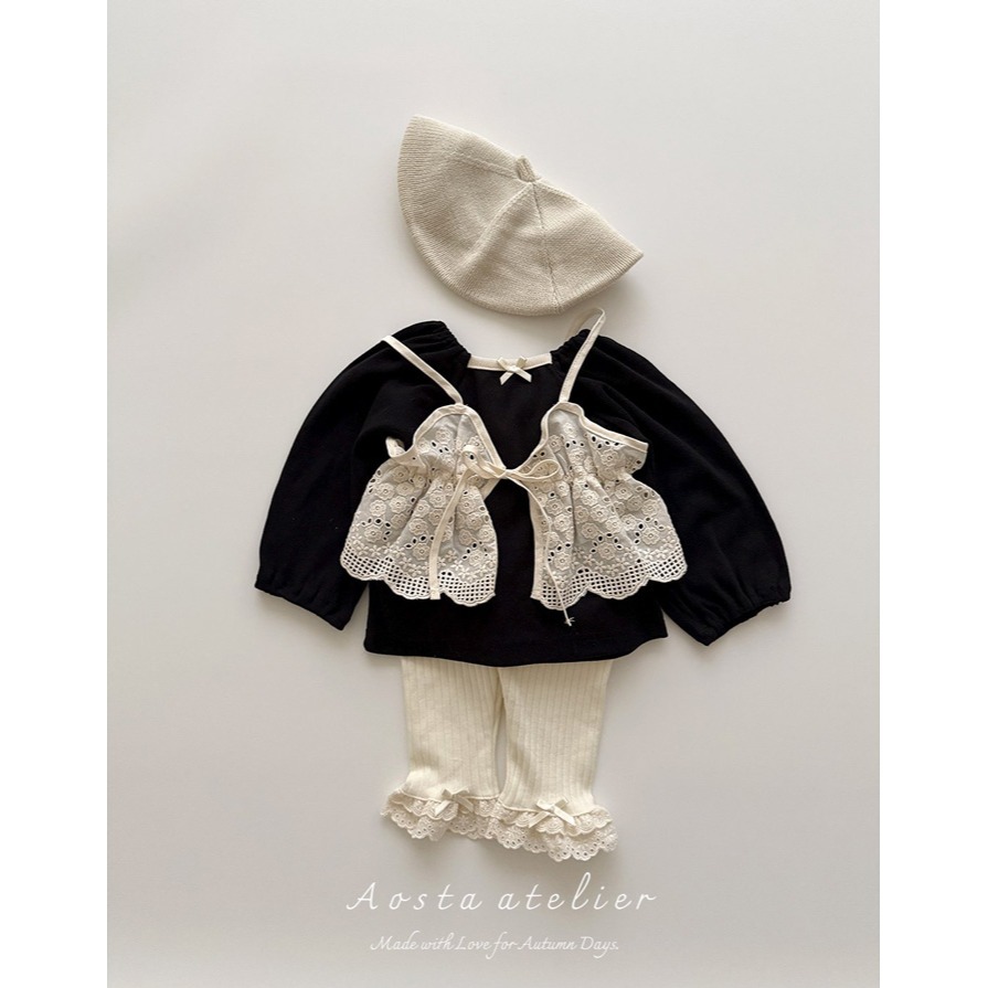 🇰🇷韓國童裝｜2025秋款🍂AOSTA方領泡泡袖上衣-細節圖9