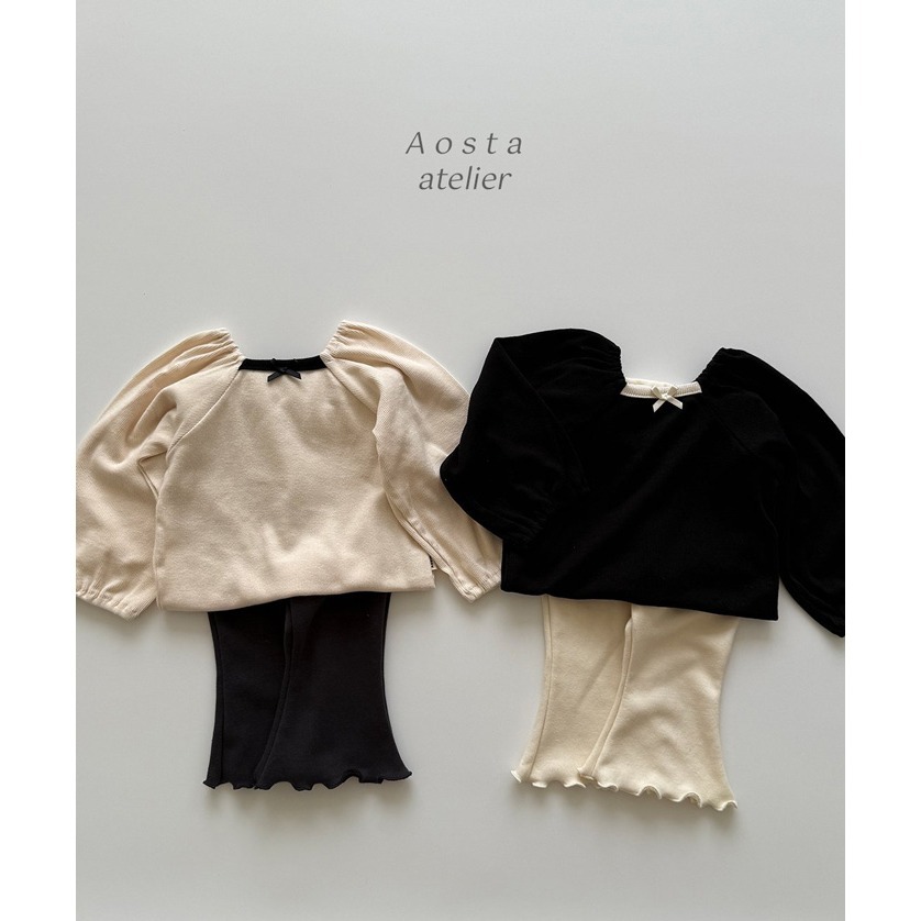 🇰🇷韓國童裝｜2025秋款🍂AOSTA方領泡泡袖上衣-細節圖10