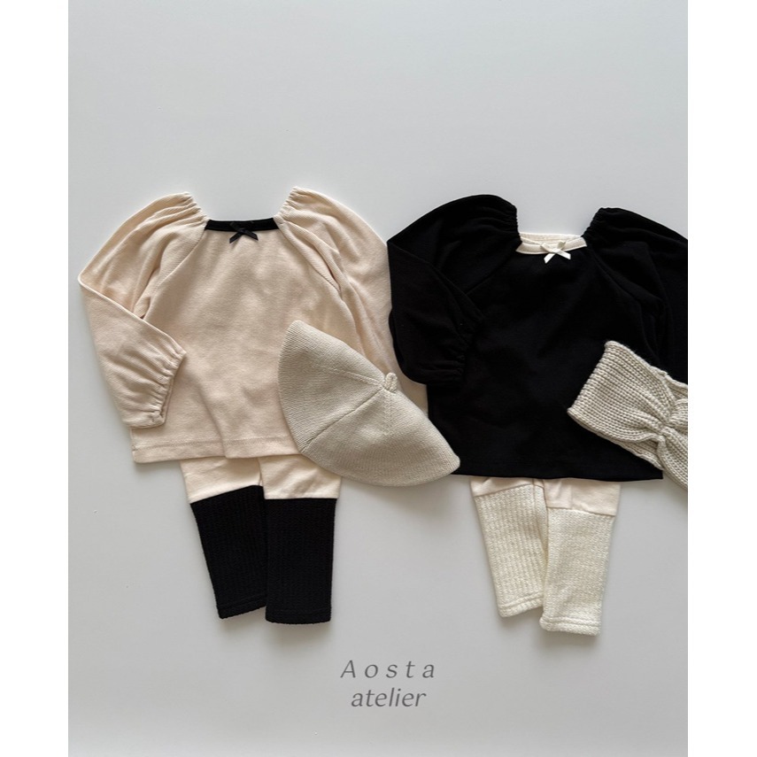 🇰🇷韓國童裝｜2025秋款🍂AOSTA方領泡泡袖上衣-細節圖11