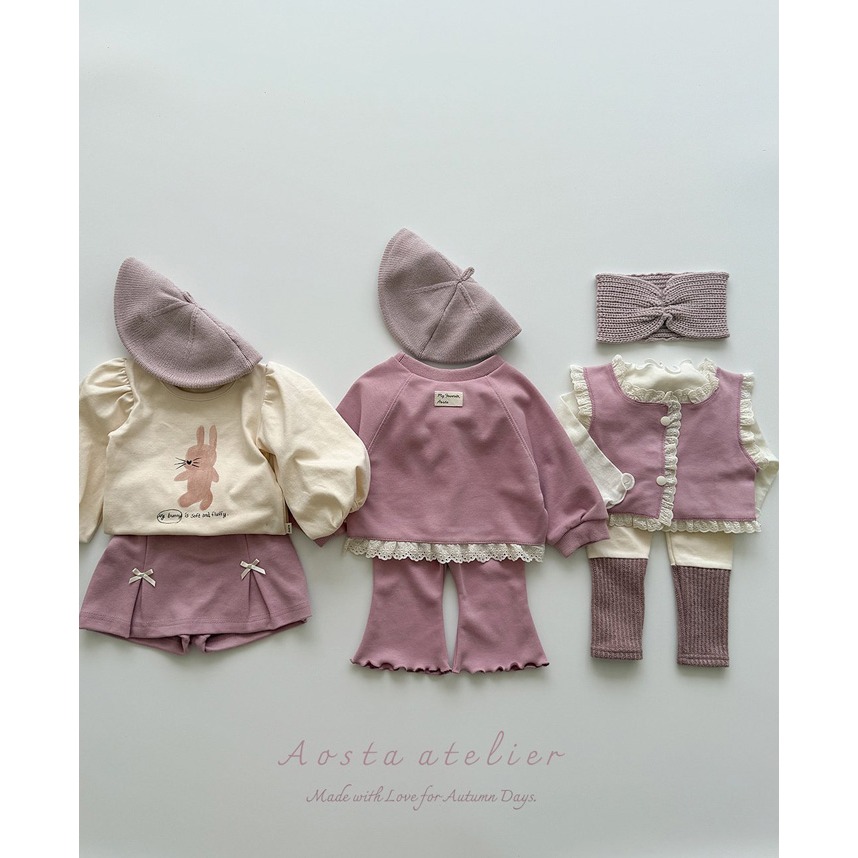 🇰🇷韓國童裝｜2025秋款🍂AOSTA蕾絲拼接背心-細節圖9