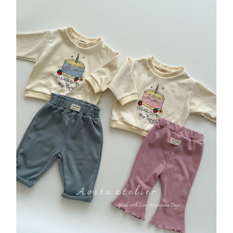 🇰🇷韓國童裝｜2025秋款🍂AOSTA草莓蛋糕衛衣-細節圖11