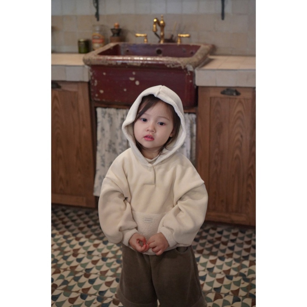 🇰🇷韓國童裝｜2025冬款❄️onu內刷毛連帽上衣-細節圖7