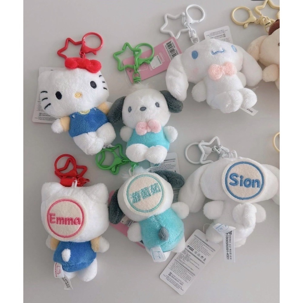 𝟓/𝟐𝟒 𝟐𝟎:𝟎𝟎結單🇰🇷韓國｜正版三麗鷗(星星掛鉤⭐)客製化刺繡姓名吊飾-細節圖2
