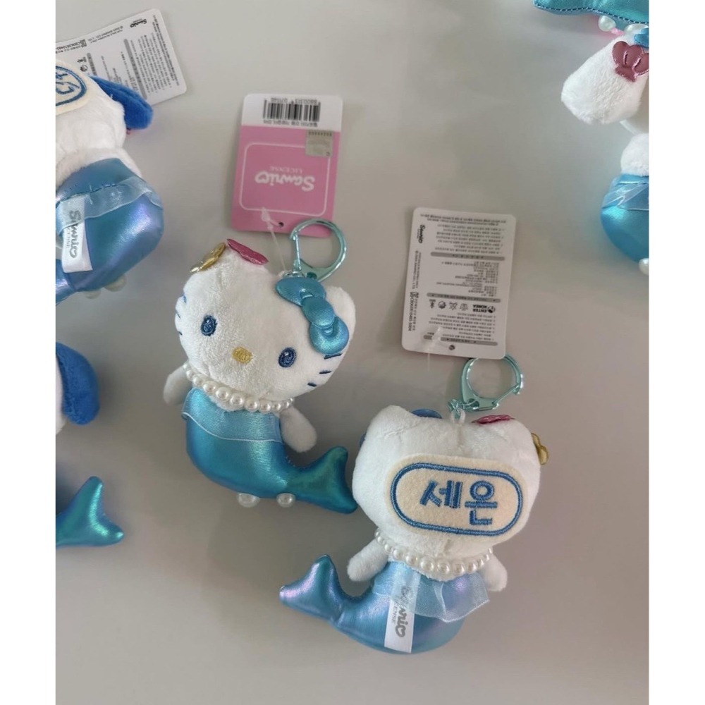 𝟓/𝟐𝟒 𝟐𝟎:𝟎𝟎結單🇰🇷韓國｜正版三麗鷗(美人魚系列)客製化刺繡姓名吊飾-細節圖2